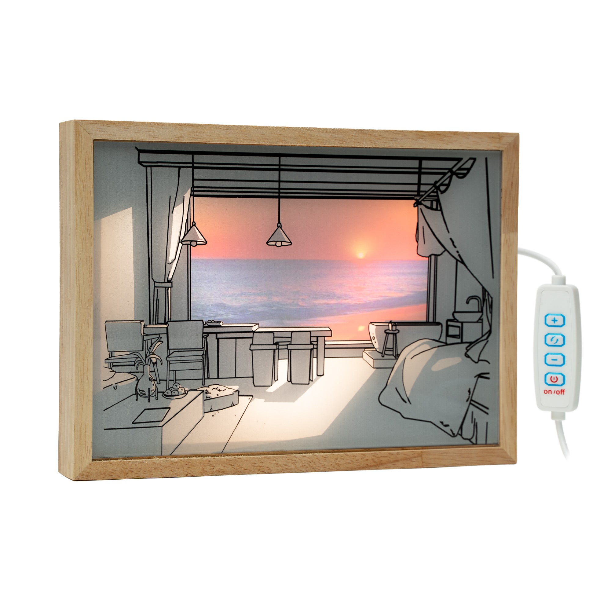 Leuchtendes Bild HOLIDAY 23 x 17 cm