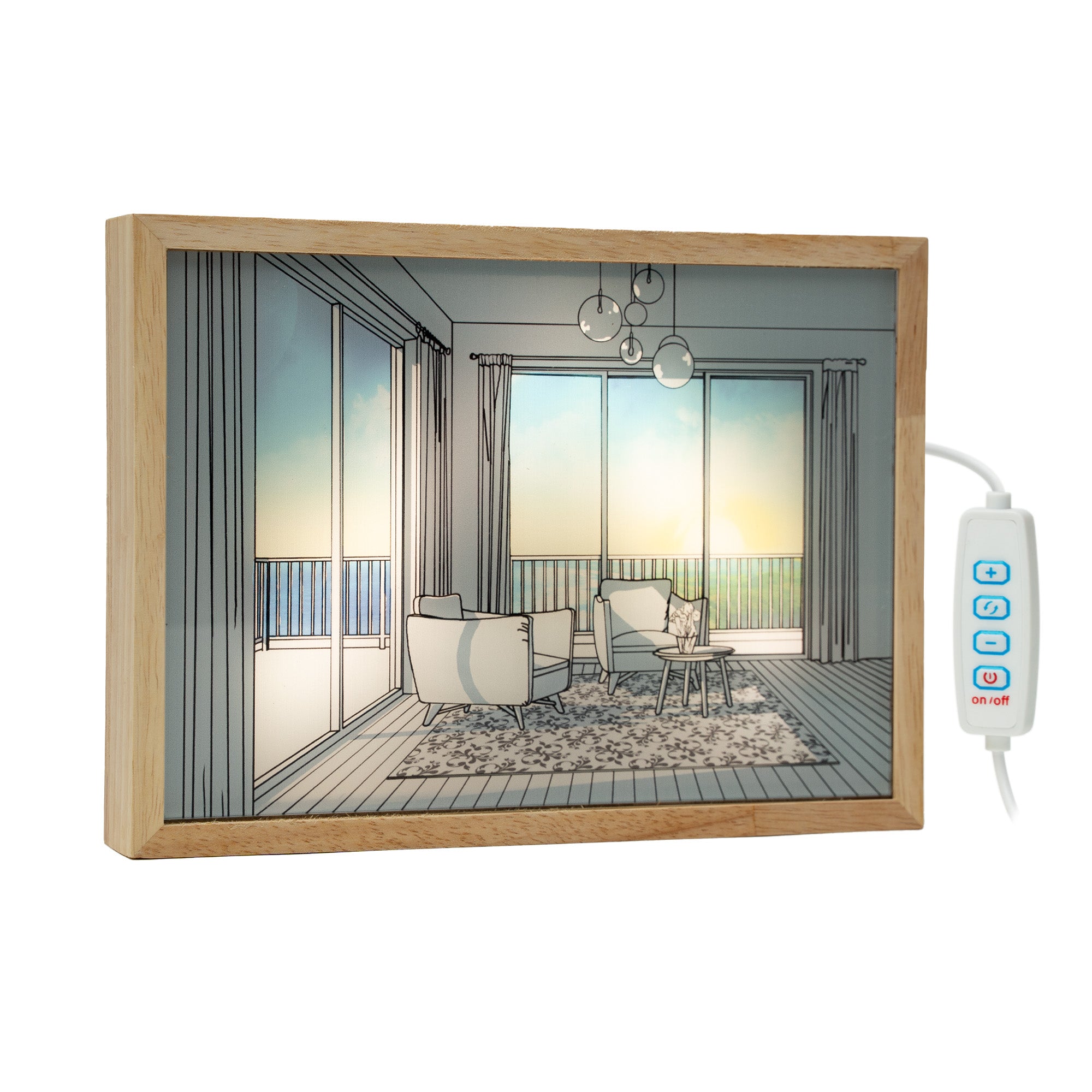 Leuchtendes Bild LUXURY 23 x 17 cm
