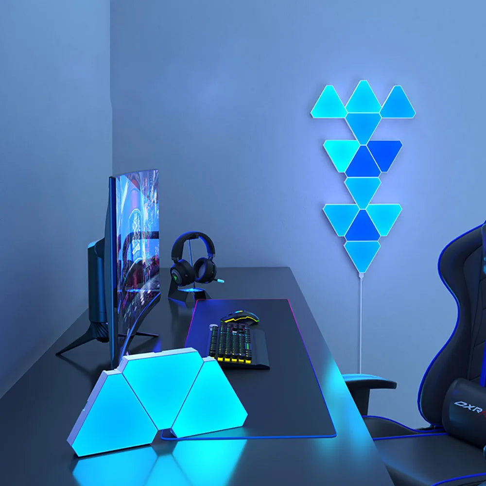 RGB LED Wandleuchte - Dreieck