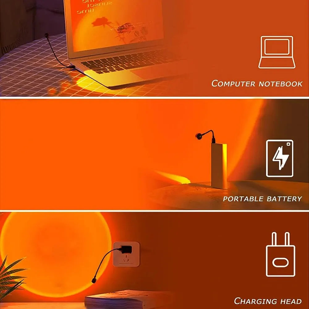 USB Sunset Lampe - Sonnenuntergangslicht