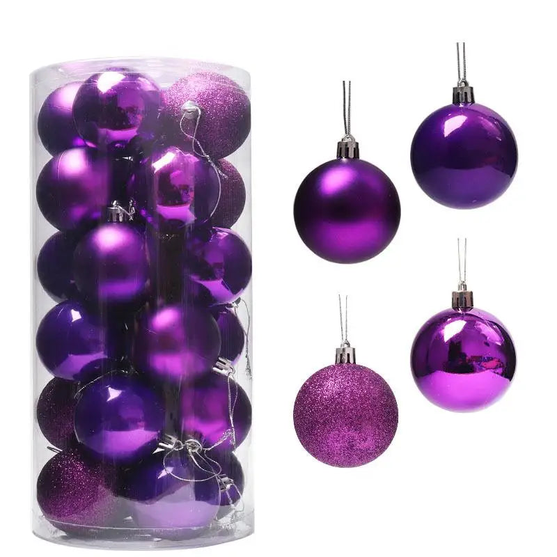 Weihnachtskugeln in verschiedenen Farben