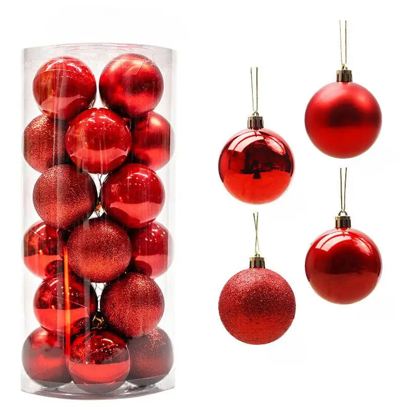 Weihnachtskugeln in verschiedenen Farben