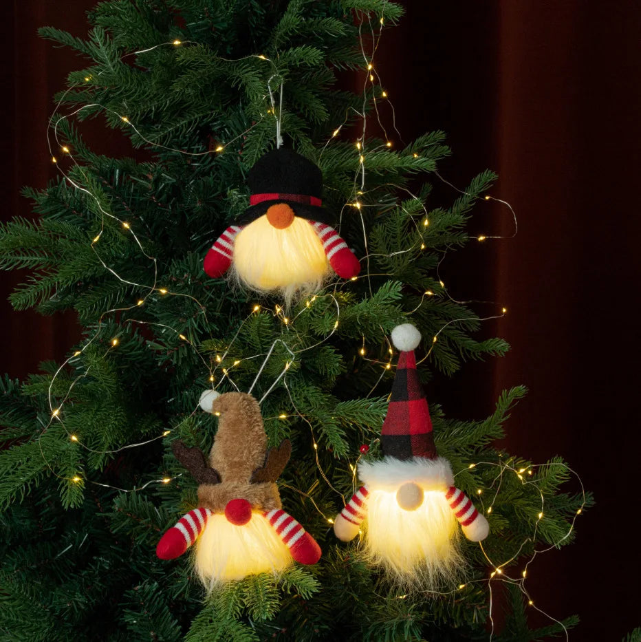 Weihnachtswichtel Deko Figur leuchtend
