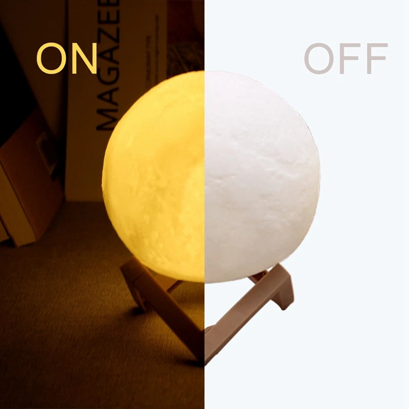 London Nachttischlampe LED Mondlampe – 3D Sternenlicht mit Ständer