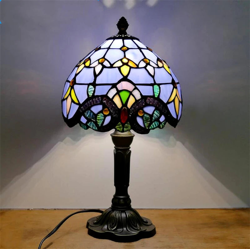 Vintage Tischlampe im Barockstil