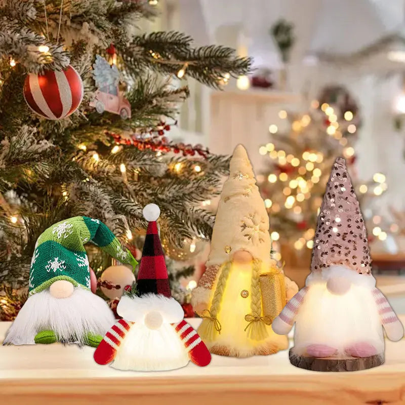 Weihnachtswichtel Deko Figur leuchtend