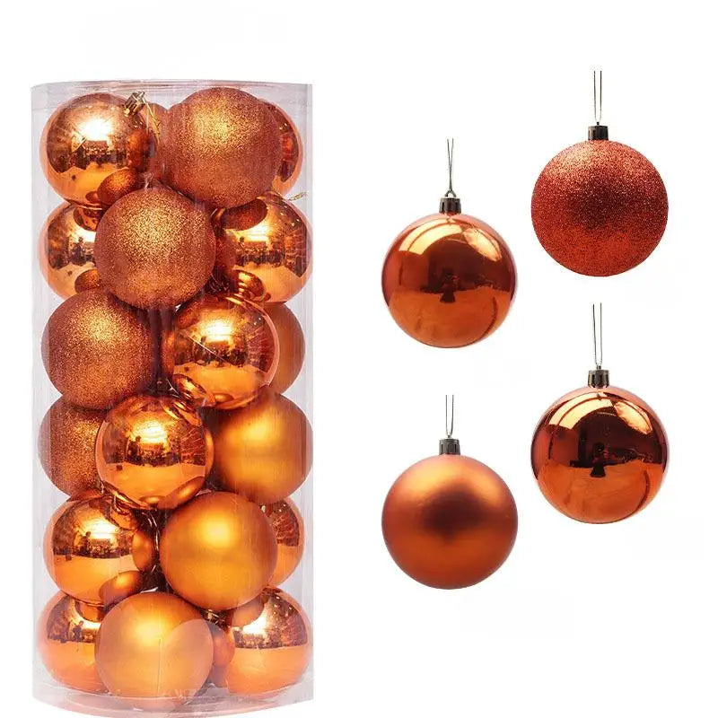 Weihnachtskugeln in verschiedenen Farben
