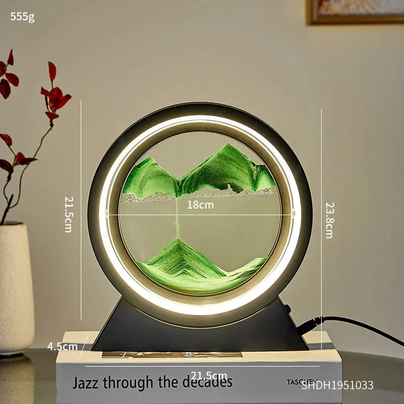 Tischlampe Sandbild – 3D Quicksand Nachtlicht Deko