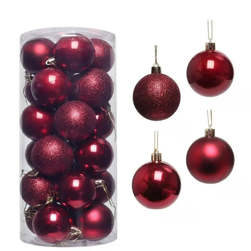 Weihnachtskugeln in verschiedenen Farben