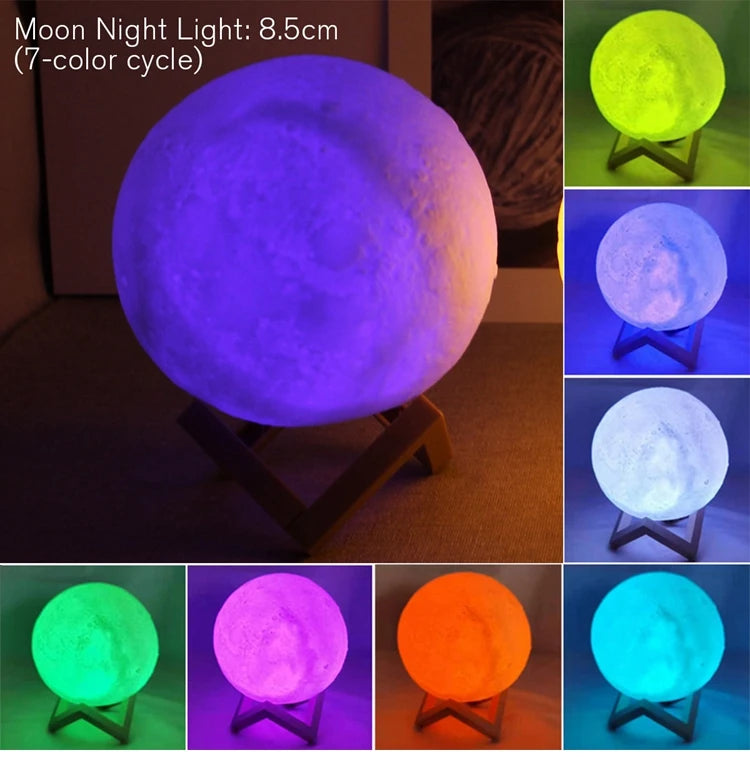 London Nachttischlampe LED Mondlampe – 3D Sternenlicht mit Ständer