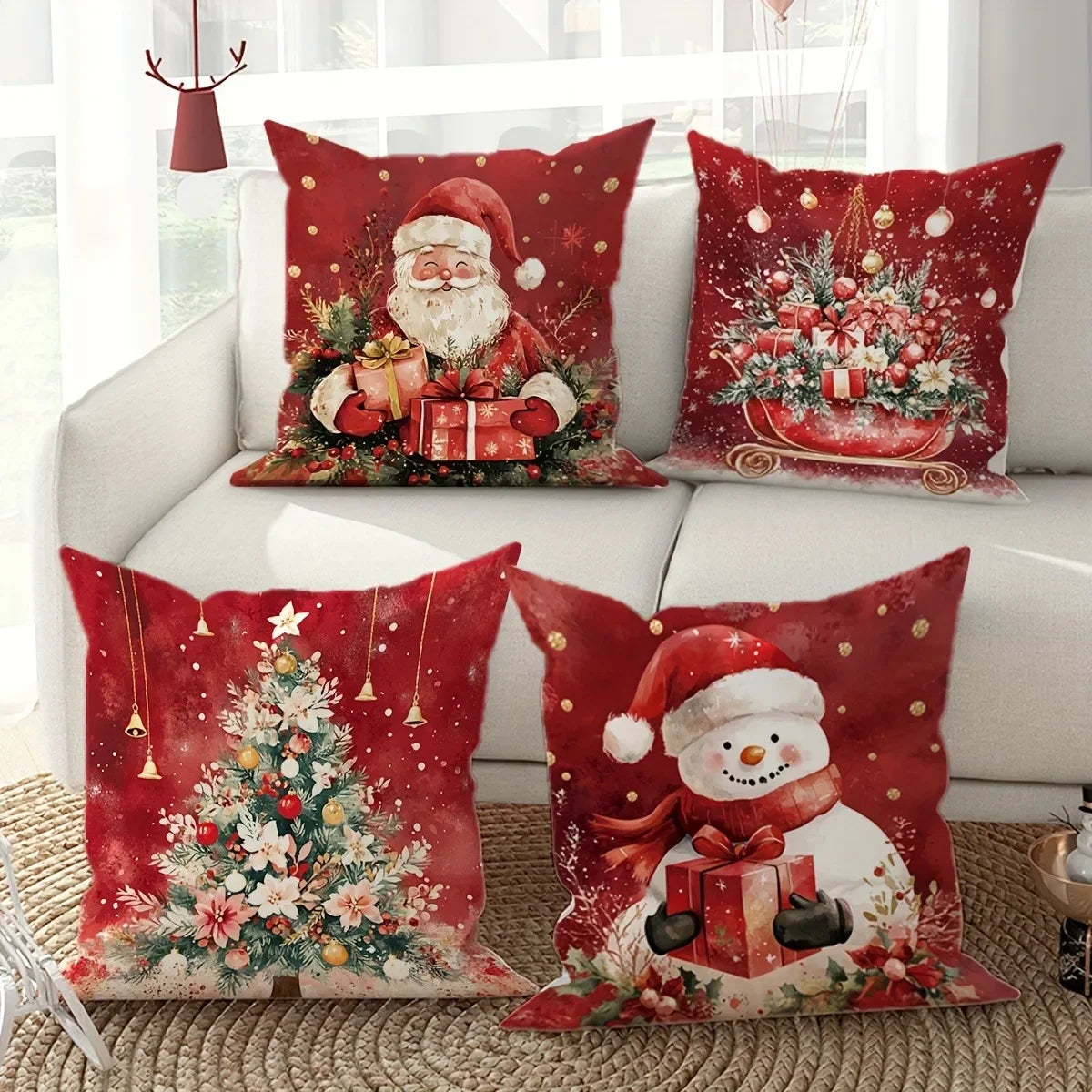 Weihnachtliche Dekokissen