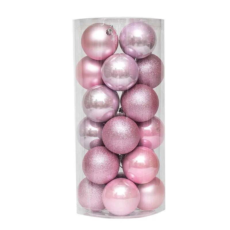 Weihnachtskugeln in verschiedenen Farben