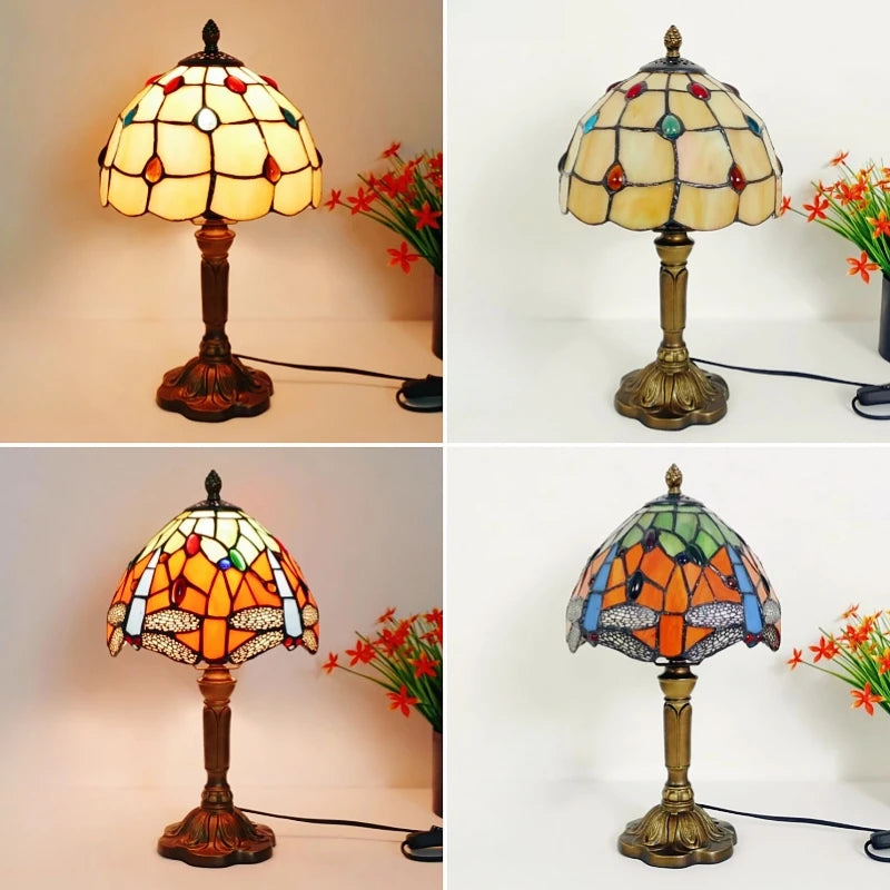 Vintage Tischlampe im Barockstil