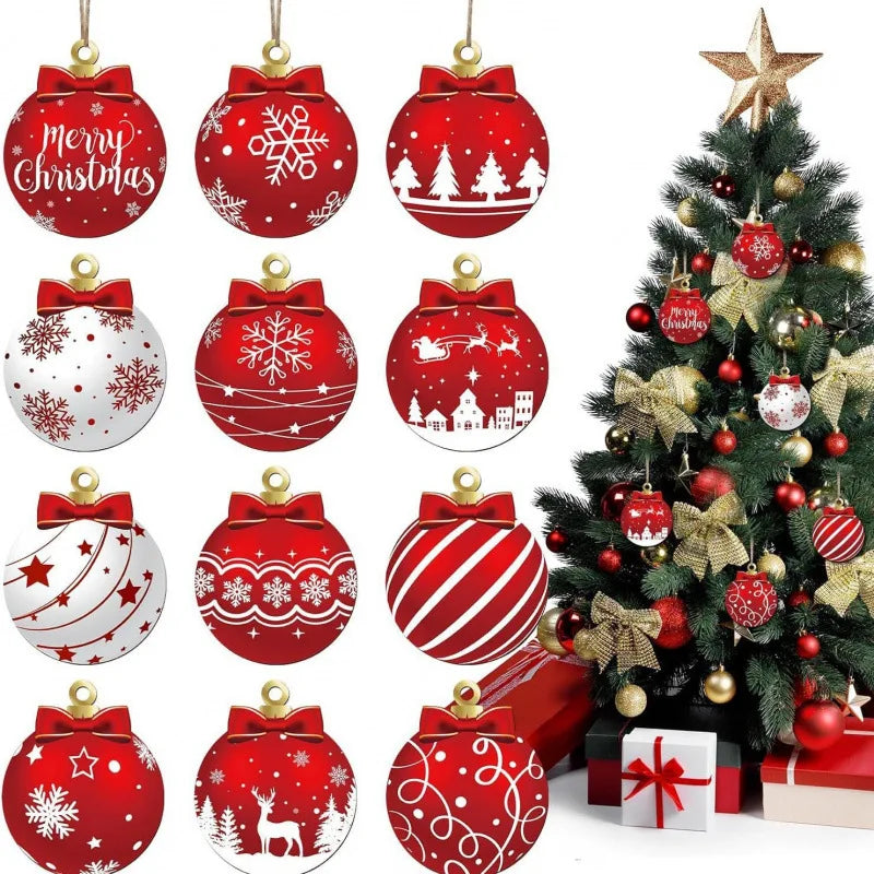Weihnachtskugeln in verschiedenen Farben