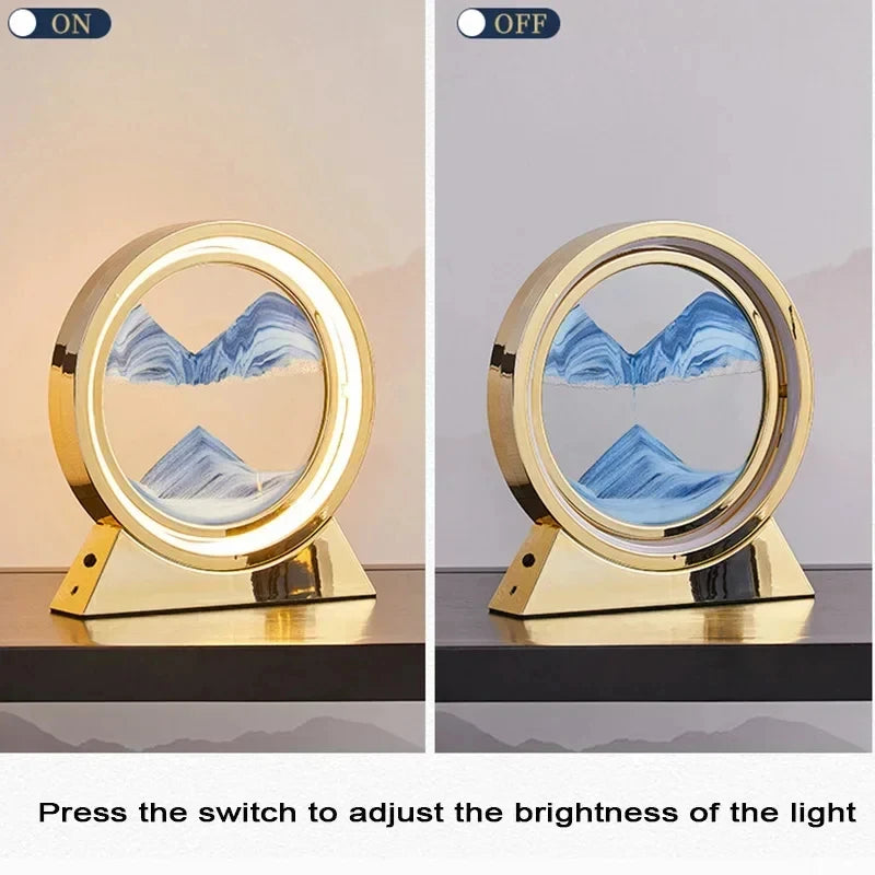 Tischlampe Sandbild – 3D Quicksand Nachtlicht Deko