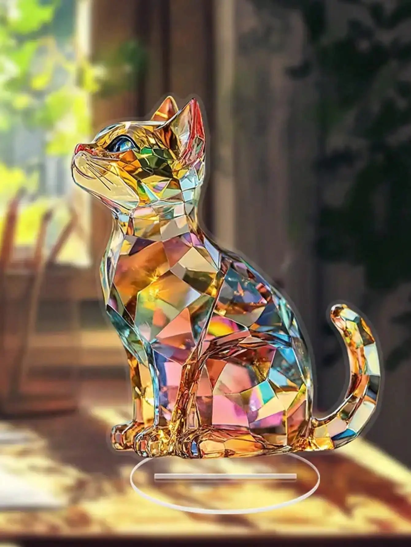 Elegante Katzenfigur – exotische Tischdeko