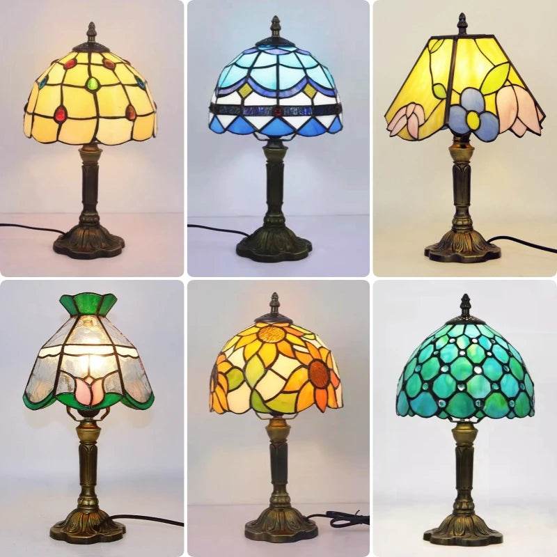 Vintage Tischlampe im Barockstil