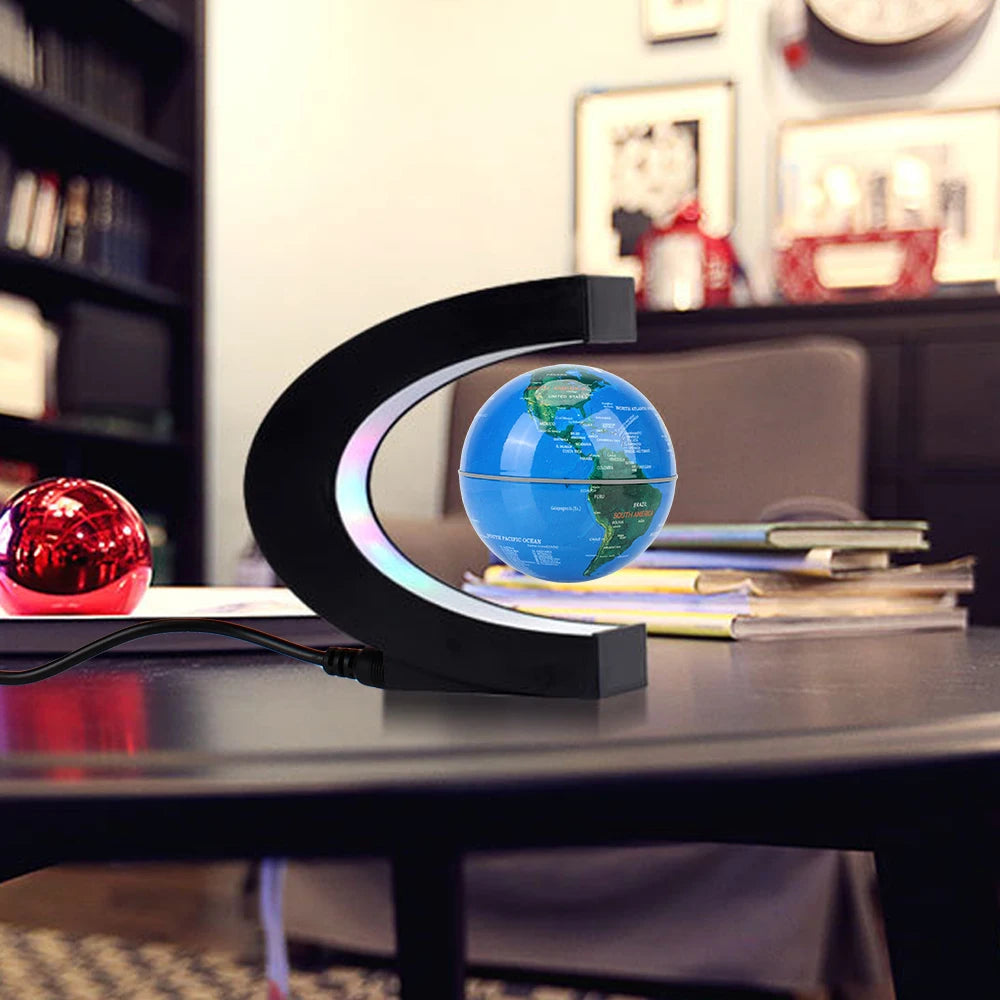 Schwebender Globus mit LED