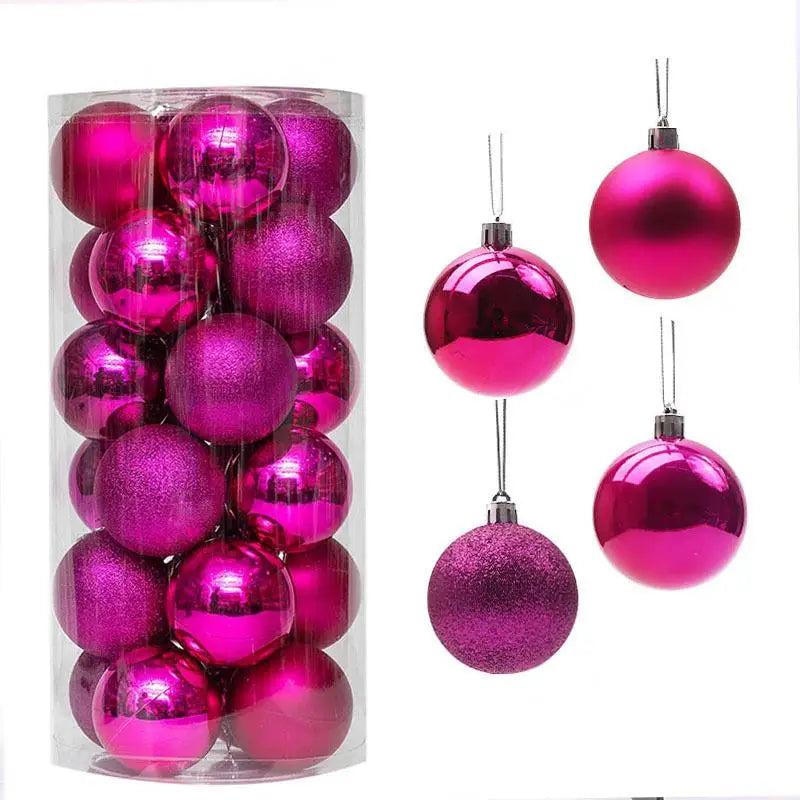 Weihnachtskugeln in verschiedenen Farben