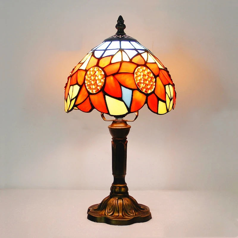 Vintage Tischlampe im Barockstil