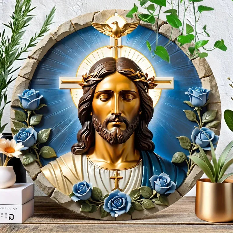 Personalisierte Krippen Holztafel