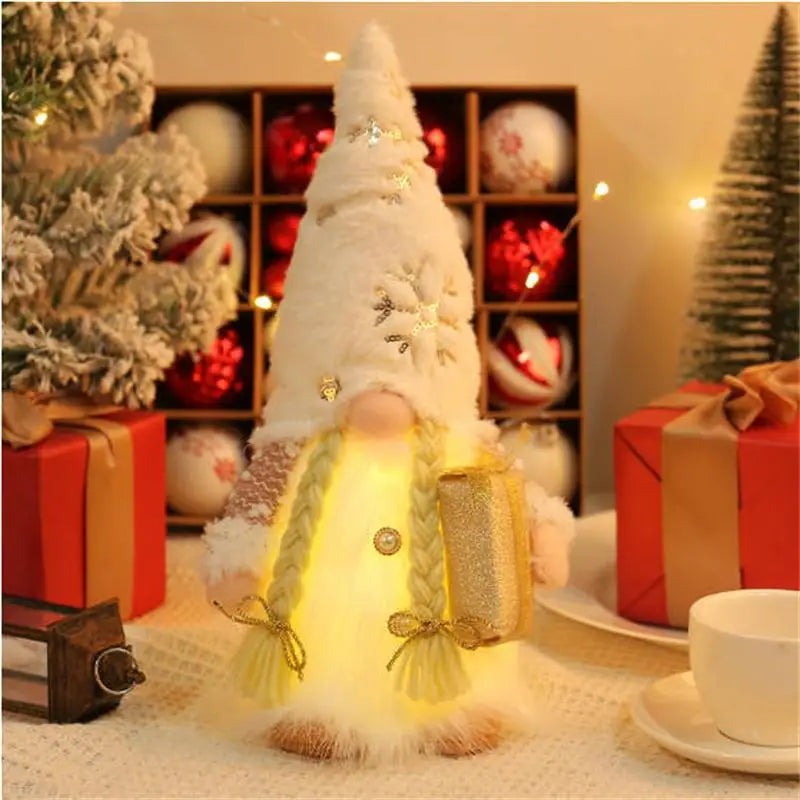 Weihnachtswichtel Deko Figur leuchtend