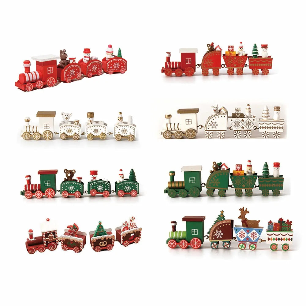Weihnachtsdeko Holz-Eisenbahn