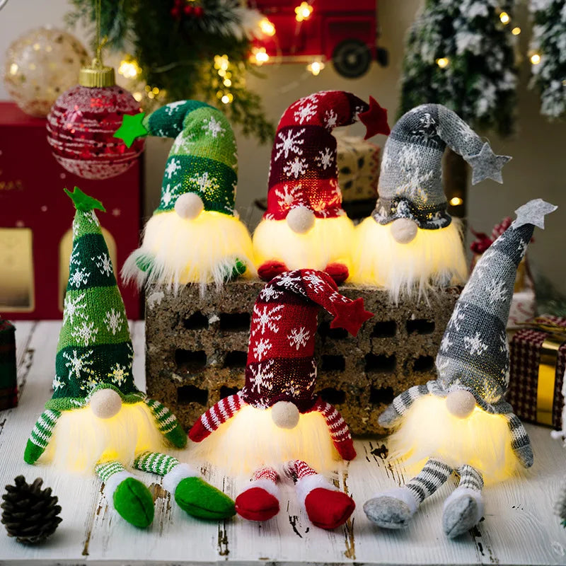 Weihnachtswichtel Deko Figur leuchtend