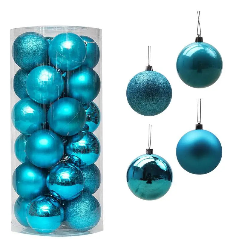 Weihnachtskugeln in verschiedenen Farben