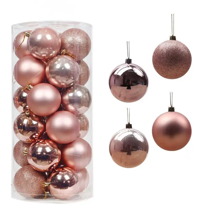Weihnachtskugeln in verschiedenen Farben