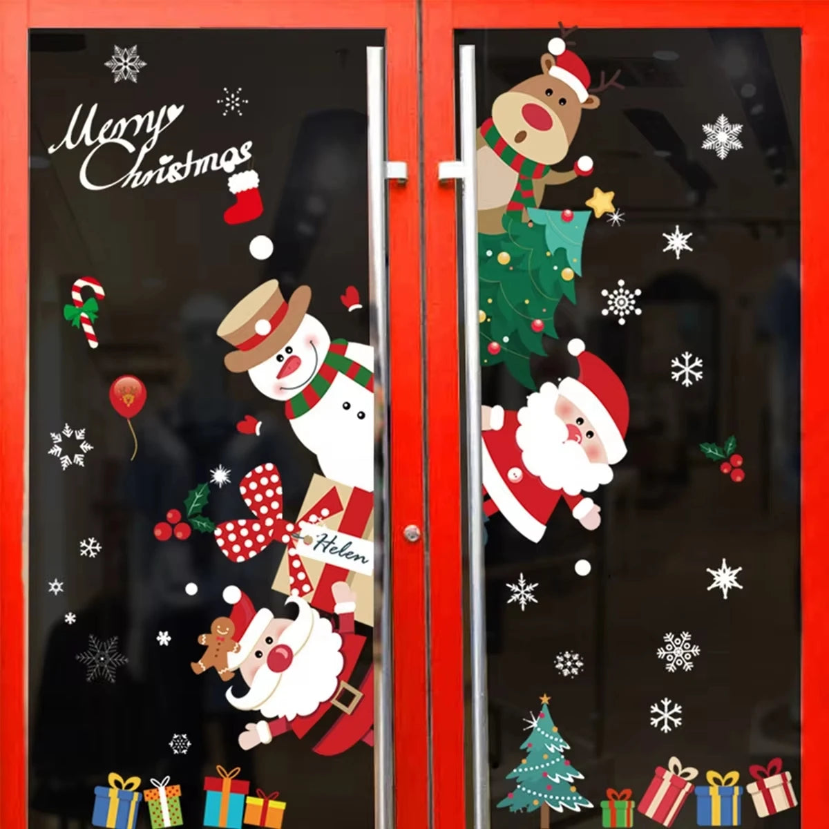Weihnachtsfenster Aufkleber
