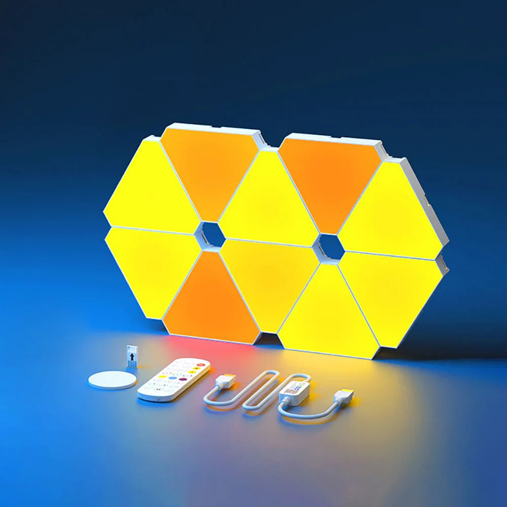 RGB LED Wandleuchte - Dreieck