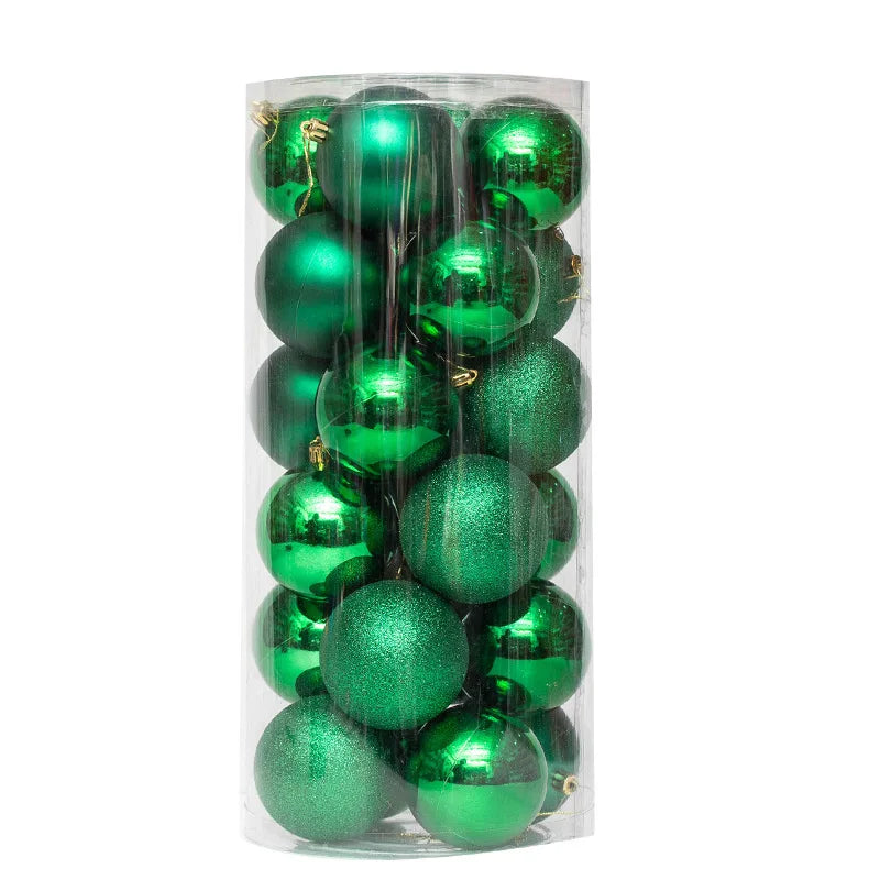 Weihnachtskugeln in verschiedenen Farben