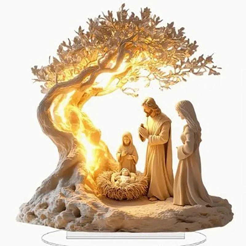 Weihnachtskrippe aus Acryl