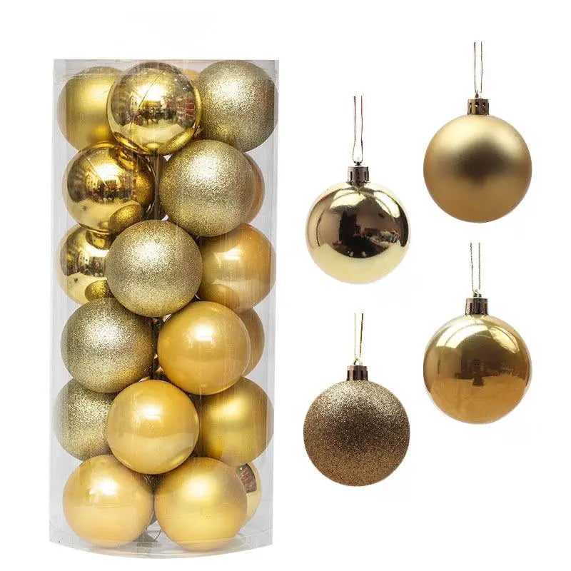 Weihnachtskugeln in verschiedenen Farben