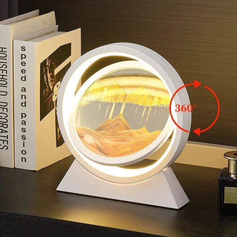 Tischlampe Sandbild – 3D Quicksand Nachtlicht Deko
