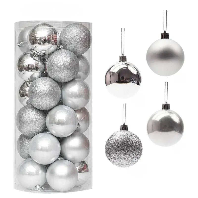 Weihnachtskugeln in verschiedenen Farben