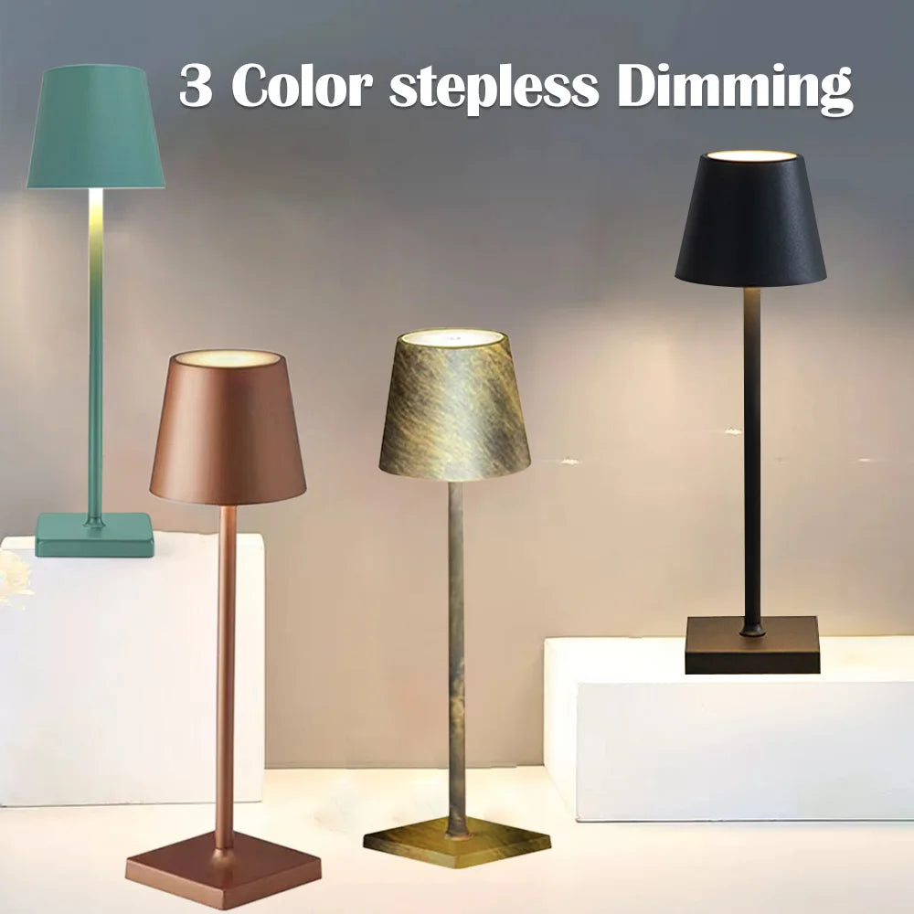 Tokio LED Tischlampe – Dimmbar, kabellos & per Touch steuerbar